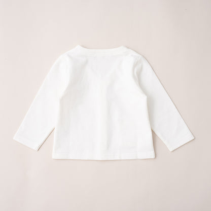 スタンダードVネックカーデ　OFF-WHITE