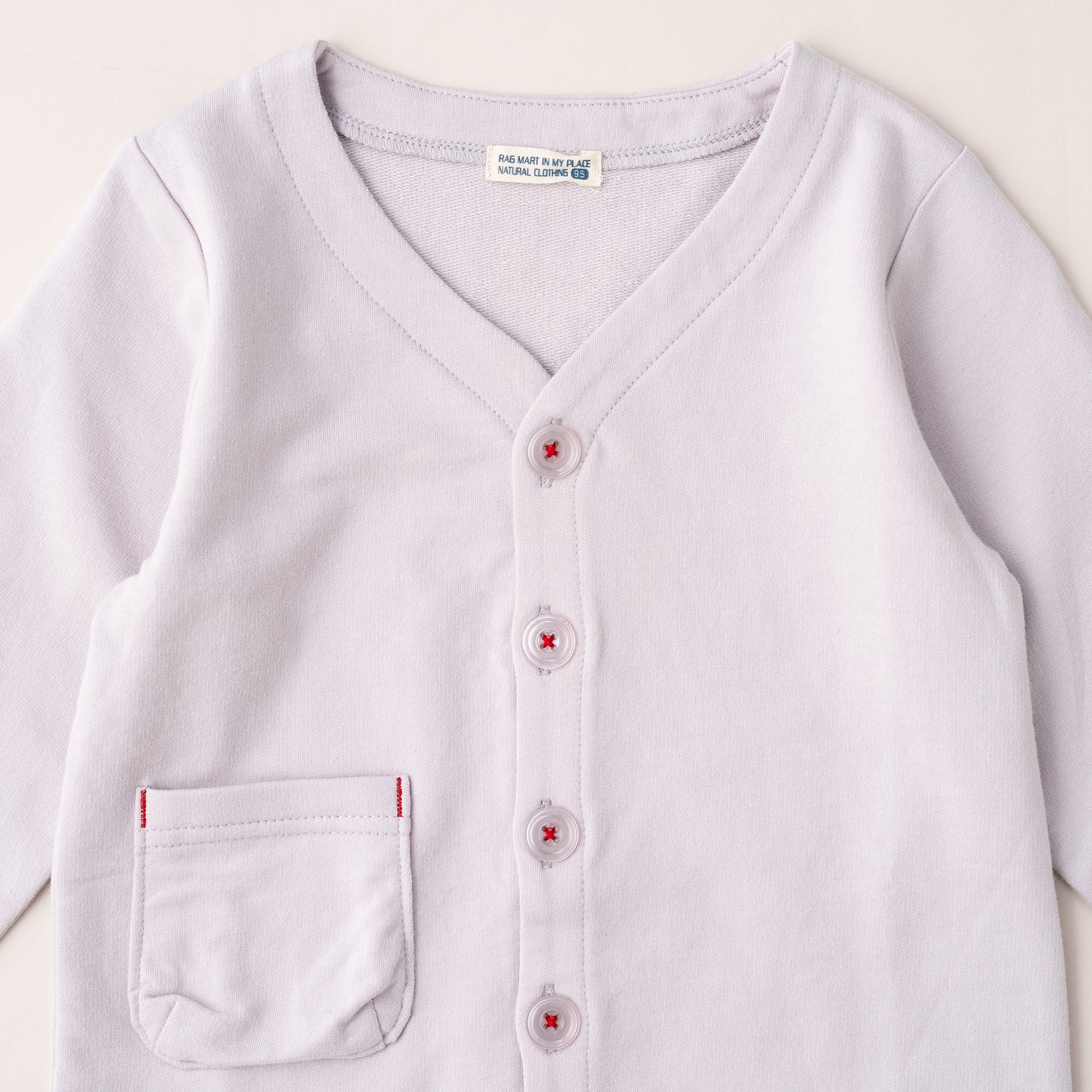 スタンダードVネックカーデ　GRAY