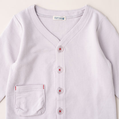 スタンダードVネックカーデ　GRAY