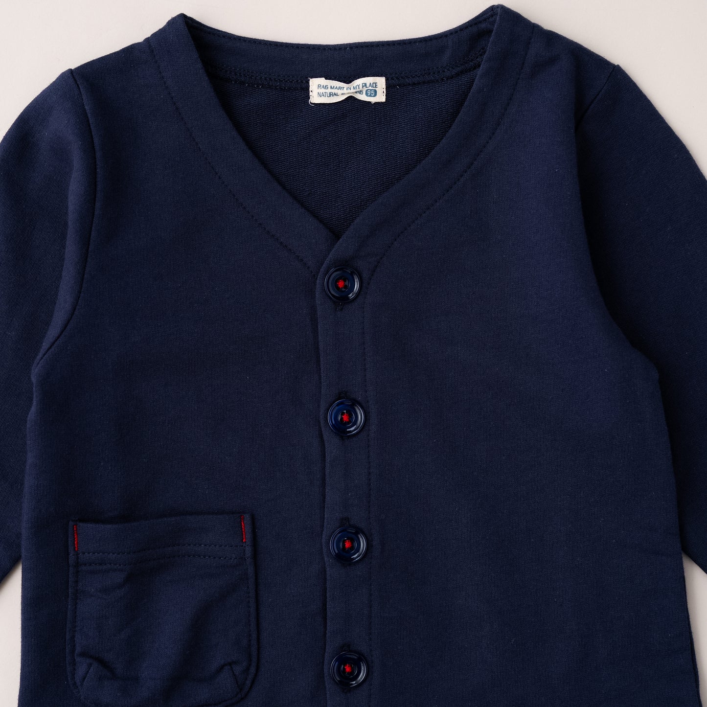 スタンダードVネックカーデ　NAVY