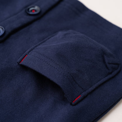 スタンダードVネックカーデ　NAVY