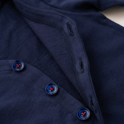 スタンダードVネックカーデ　NAVY