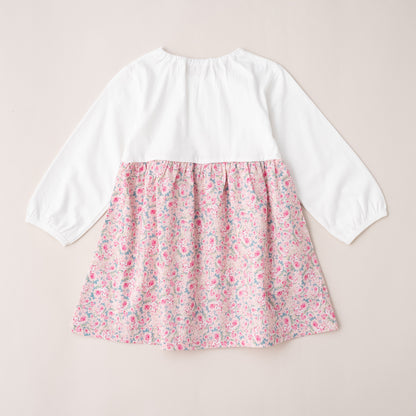 切り替えワンピース　OFF-WHITE