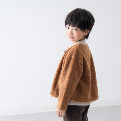 ボアカーディガン　BROWN