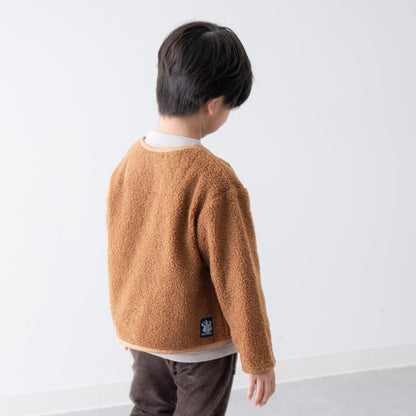 ボアカーディガン　BROWN