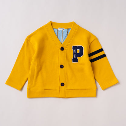 トラッドスタイルカーディガン　YELLOW