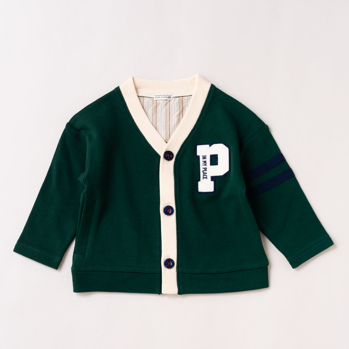 トラッドスタイルカーディガン　GREEN