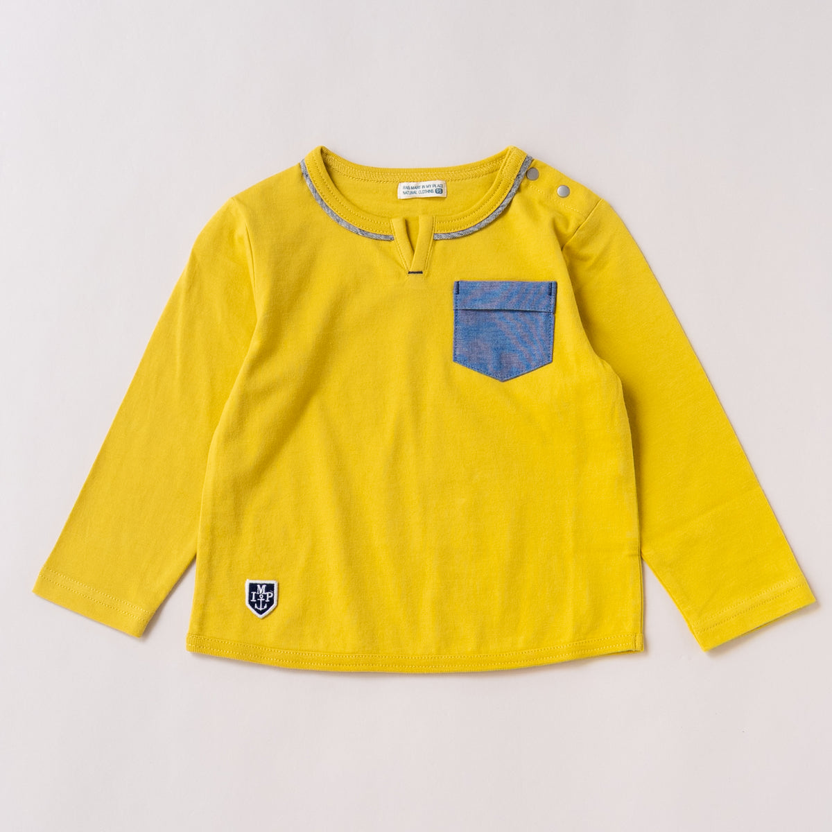 ワンポイントポケットTシャツ　YELLOW