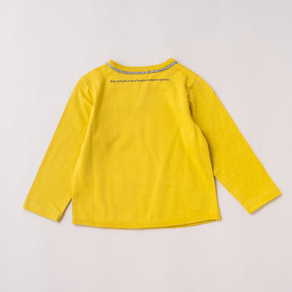 ワンポイントポケットTシャツ　YELLOW