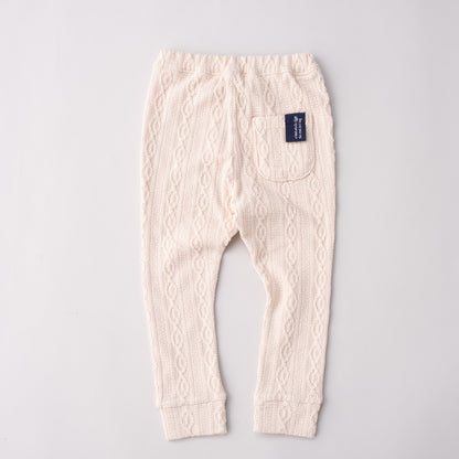 ケーブルニットレギンス　IVORY