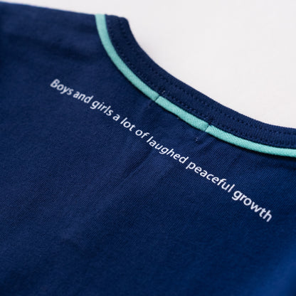 ワンポイントポケットTシャツ　NAVY