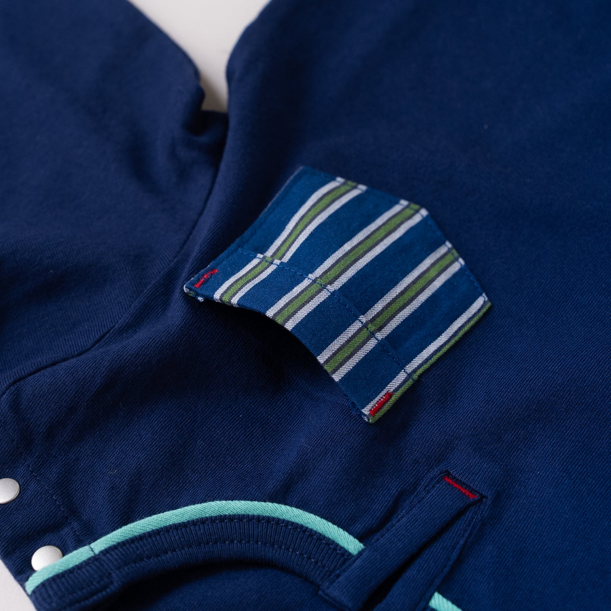 ワンポイントポケットTシャツ　NAVY