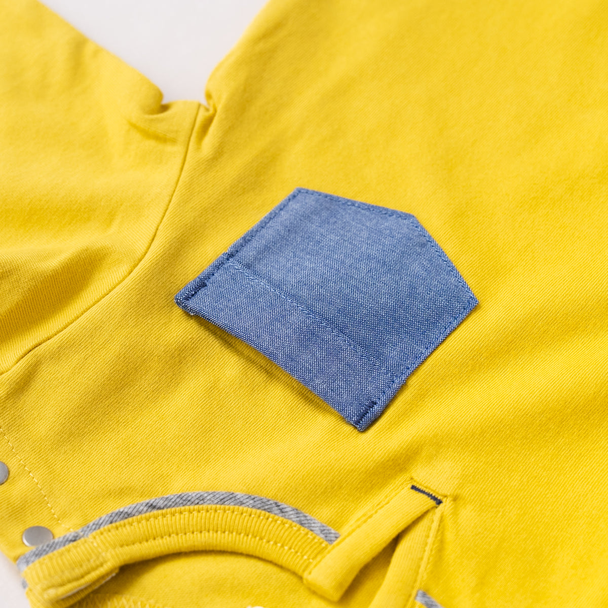ワンポイントポケットTシャツ　YELLOW