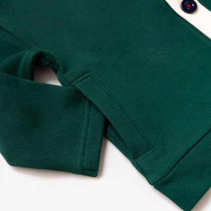 トラッドスタイルカーディガン　GREEN