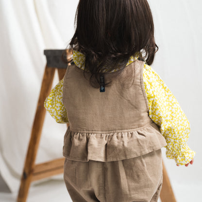 ベビーサロペット【ガール】　BEIGE