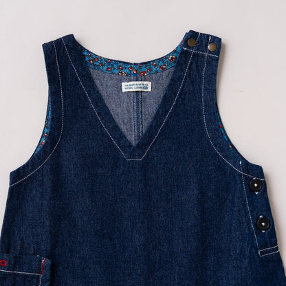 デニムジャンパースカート　NAVY