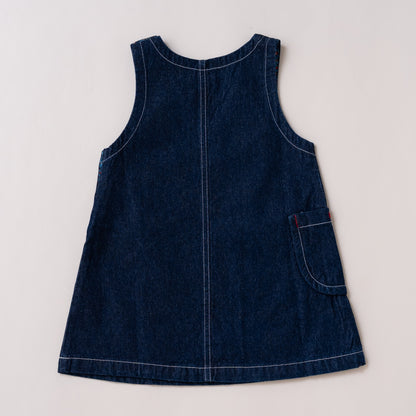 デニムジャンパースカート　NAVY