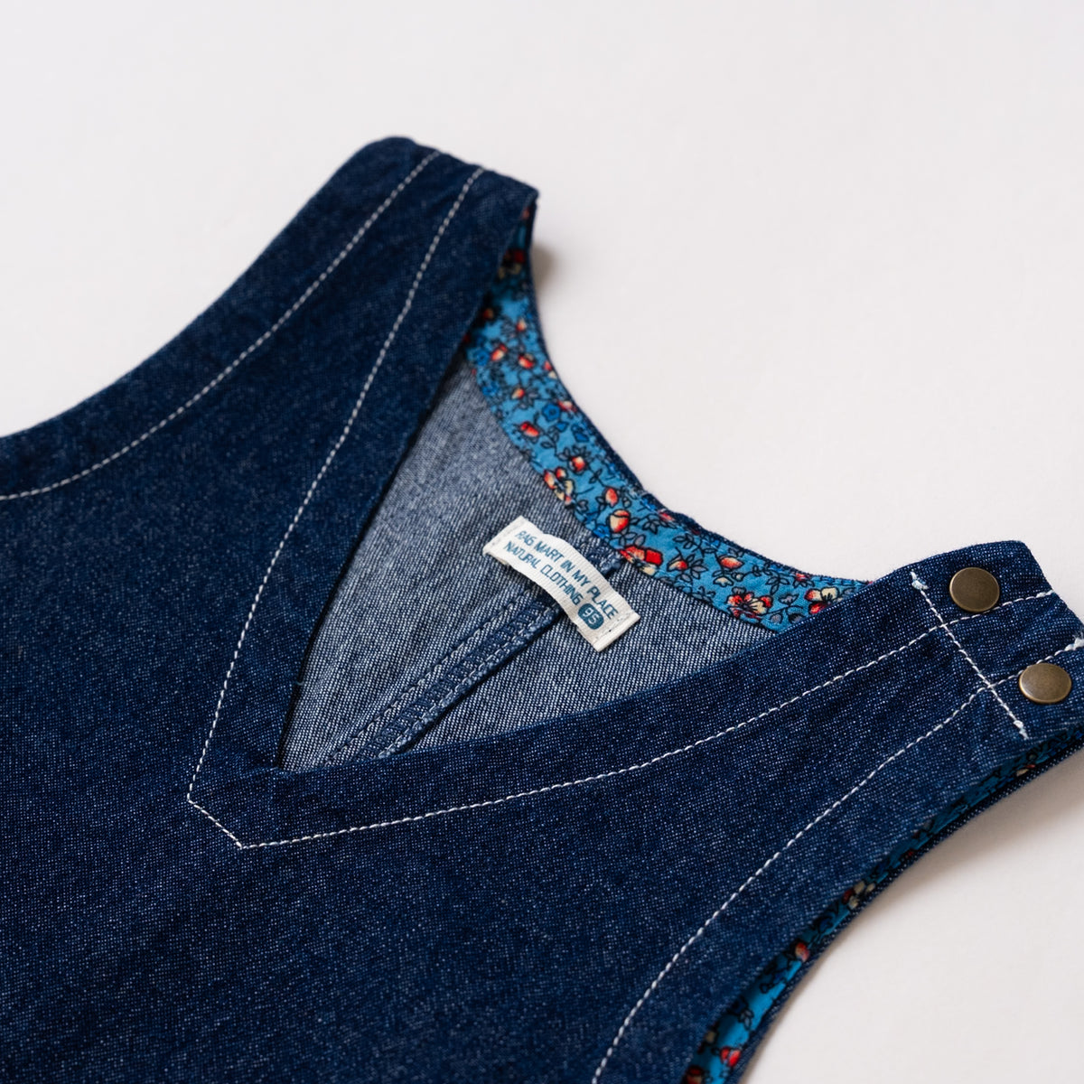 デニムジャンパースカート　NAVY