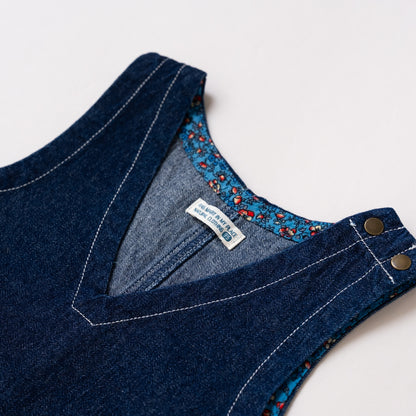 デニムジャンパースカート　NAVY