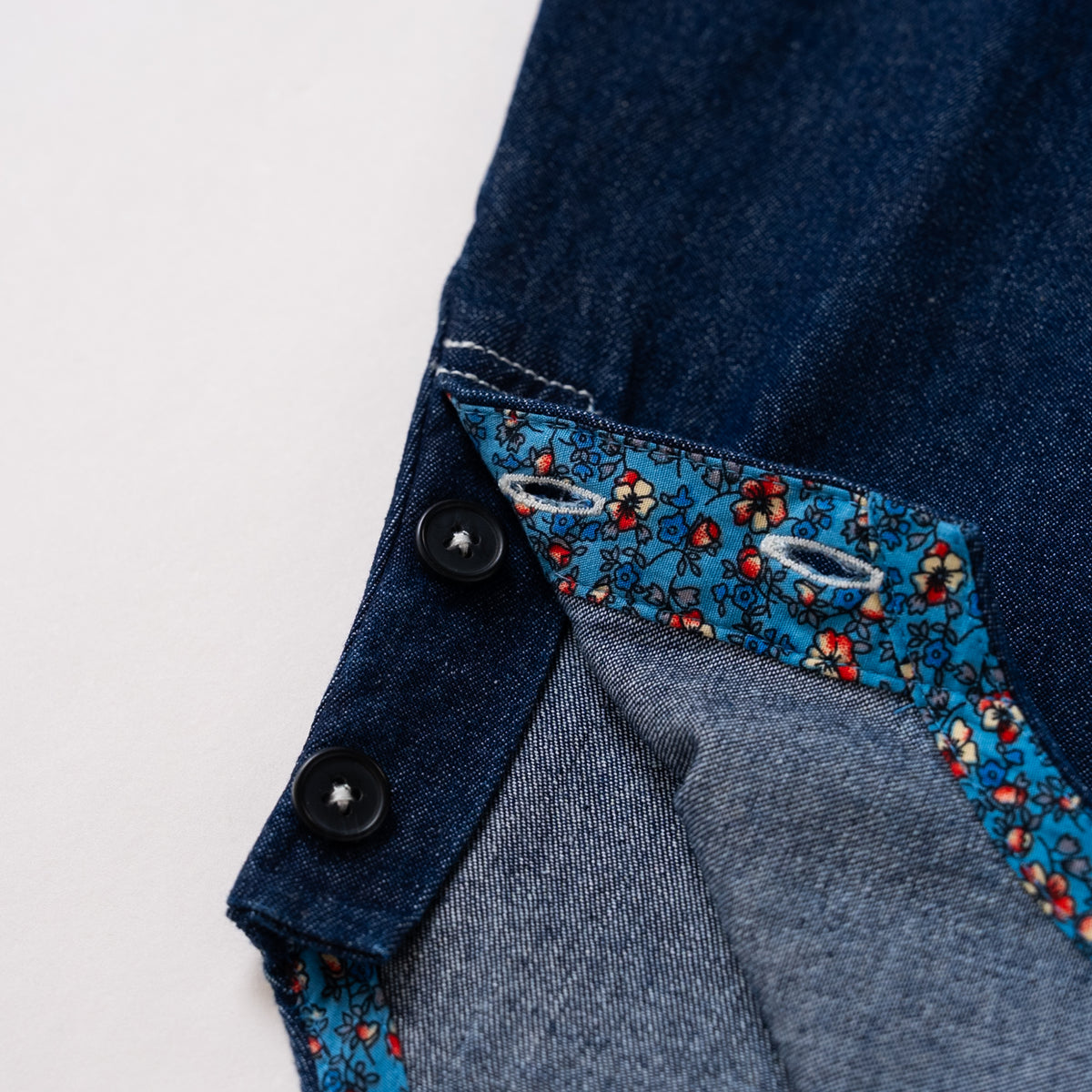 デニムジャンパースカート　NAVY