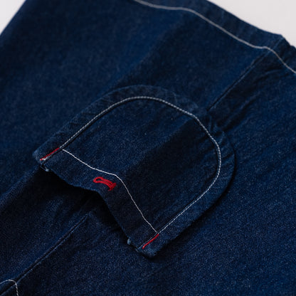 デニムジャンパースカート　NAVY