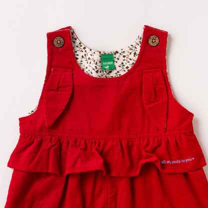 ベビーサロペット【ガール】　RED