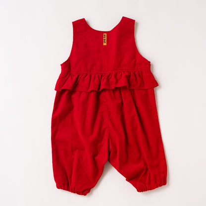 ベビーサロペット【ガール】　RED