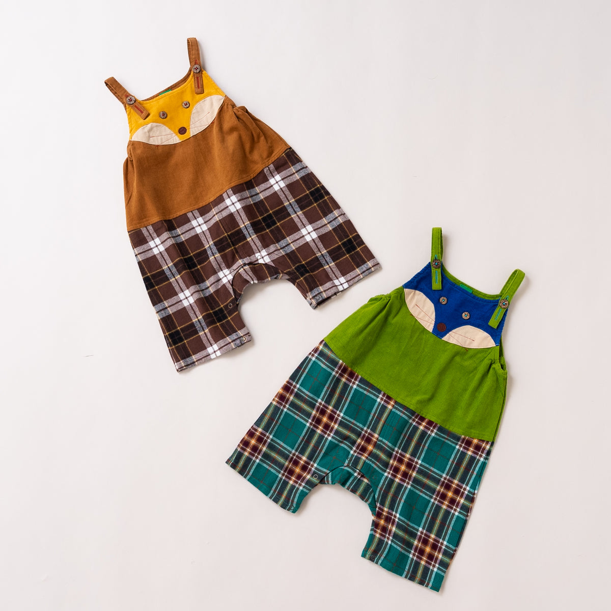 ベビーサロペット【キツネ】　CAMEL