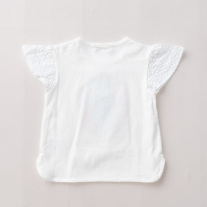 テディベアプリントTシャツ　OFF-WHITE