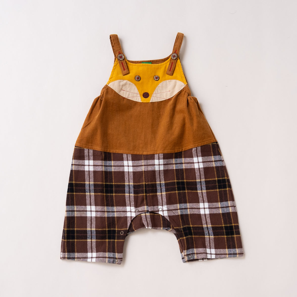 ベビーサロペット【キツネ】　CAMEL