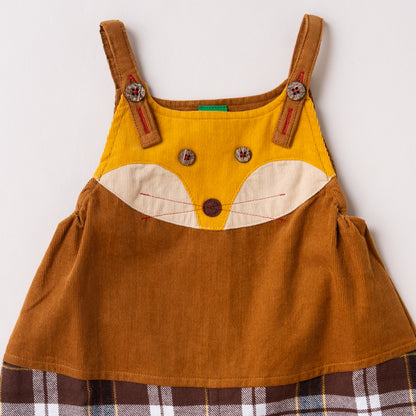ベビーサロペット【キツネ】　CAMEL