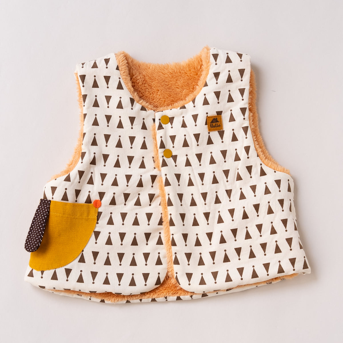 ベビーリバーシブルベスト　PRINT