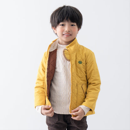 キルティングナイロンジャンバー　YELLOW