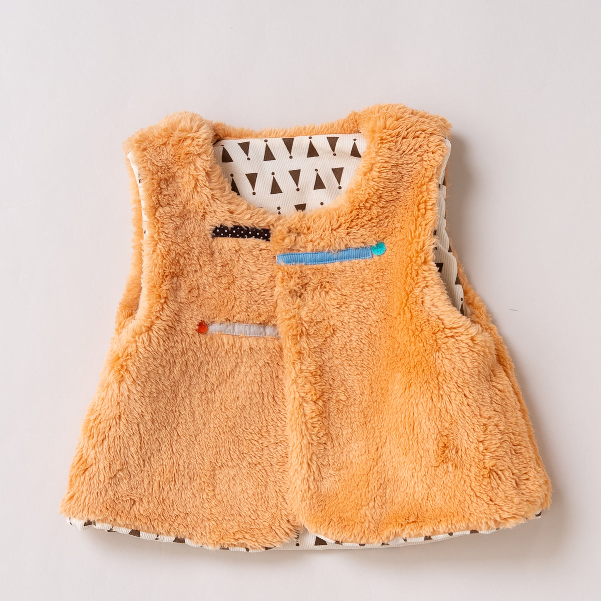 ベビーリバーシブルベスト　PRINT