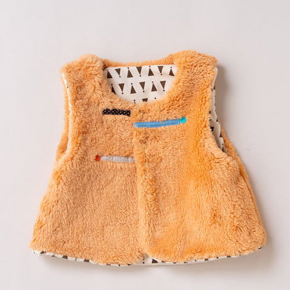 ベビーリバーシブルベスト　PRINT