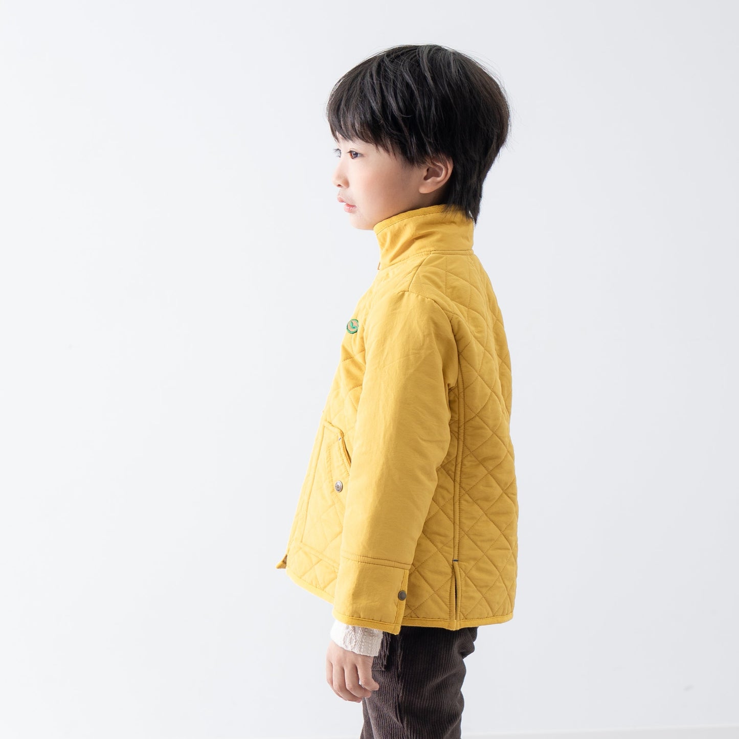 キルティングナイロンジャンバー　YELLOW