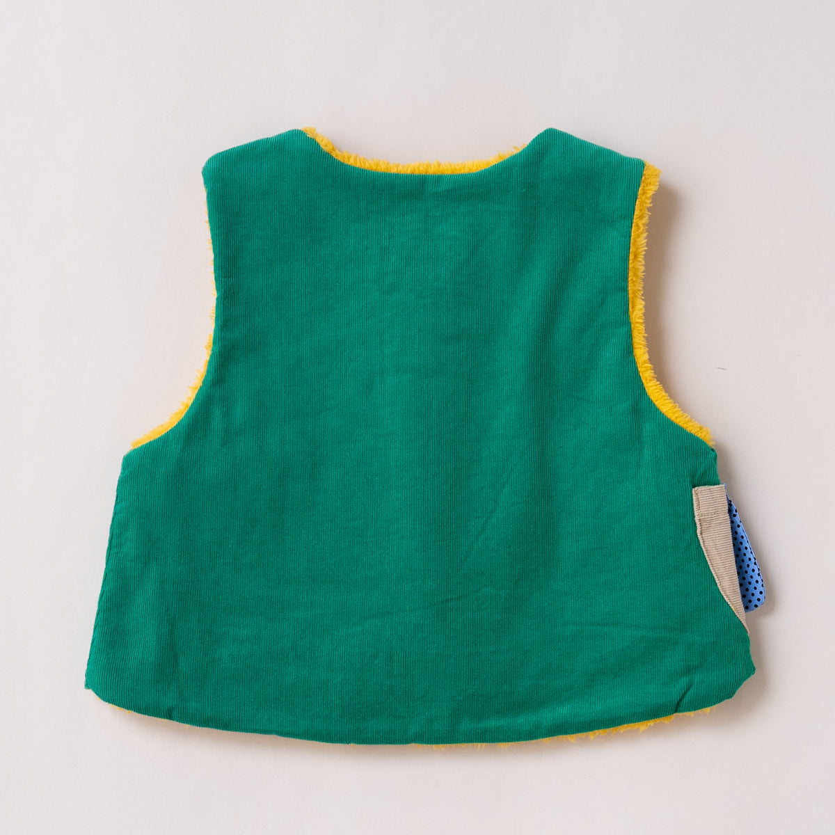 ベビーリバーシブルベスト　GREEN