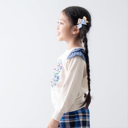 フラワーモチーフトレーナー　IVORY