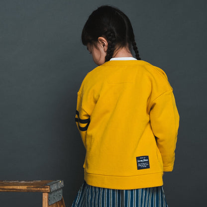 トラッドスタイルカーディガン　YELLOW