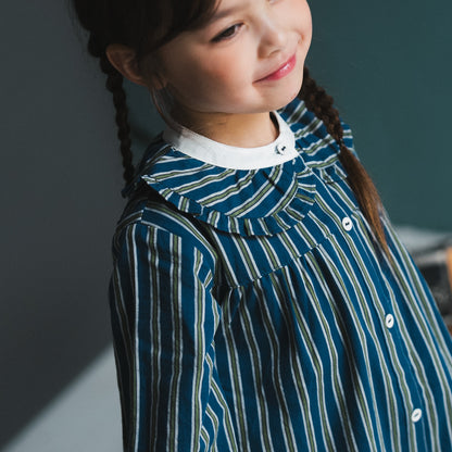 ブラウスワンピース　STRIPE