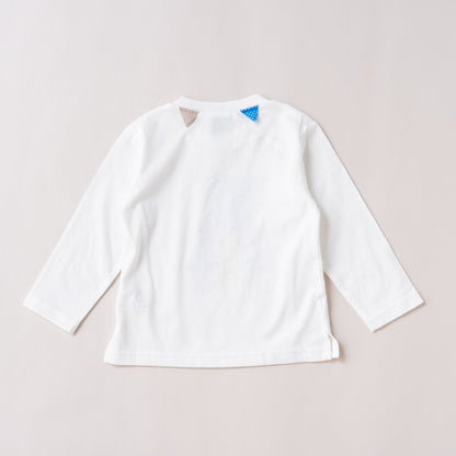 ベビープリントTシャツ【ヒョウ】　OFF-WHITE
