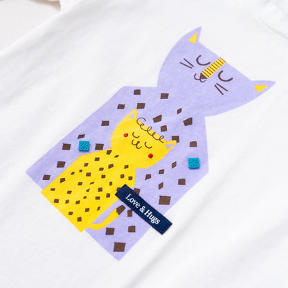ベビープリントTシャツ【ヒョウ】　OFF-WHITE