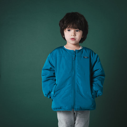 リバーシブルナイロンジャンパー　BLUE