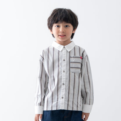 レギュラーカラーシャツ　STRIPE