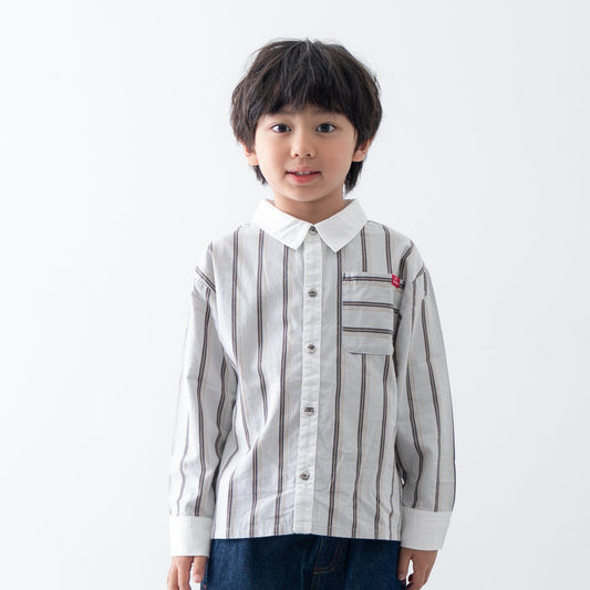 レギュラーカラーシャツ　STRIPE
