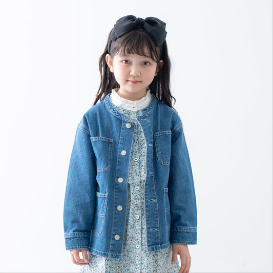 デニムオーバーサイズジャケット　BLUE