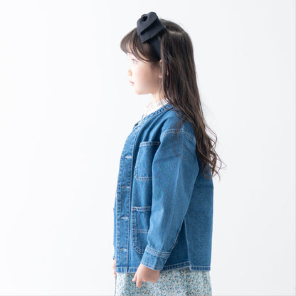 デニムオーバーサイズジャケット　BLUE