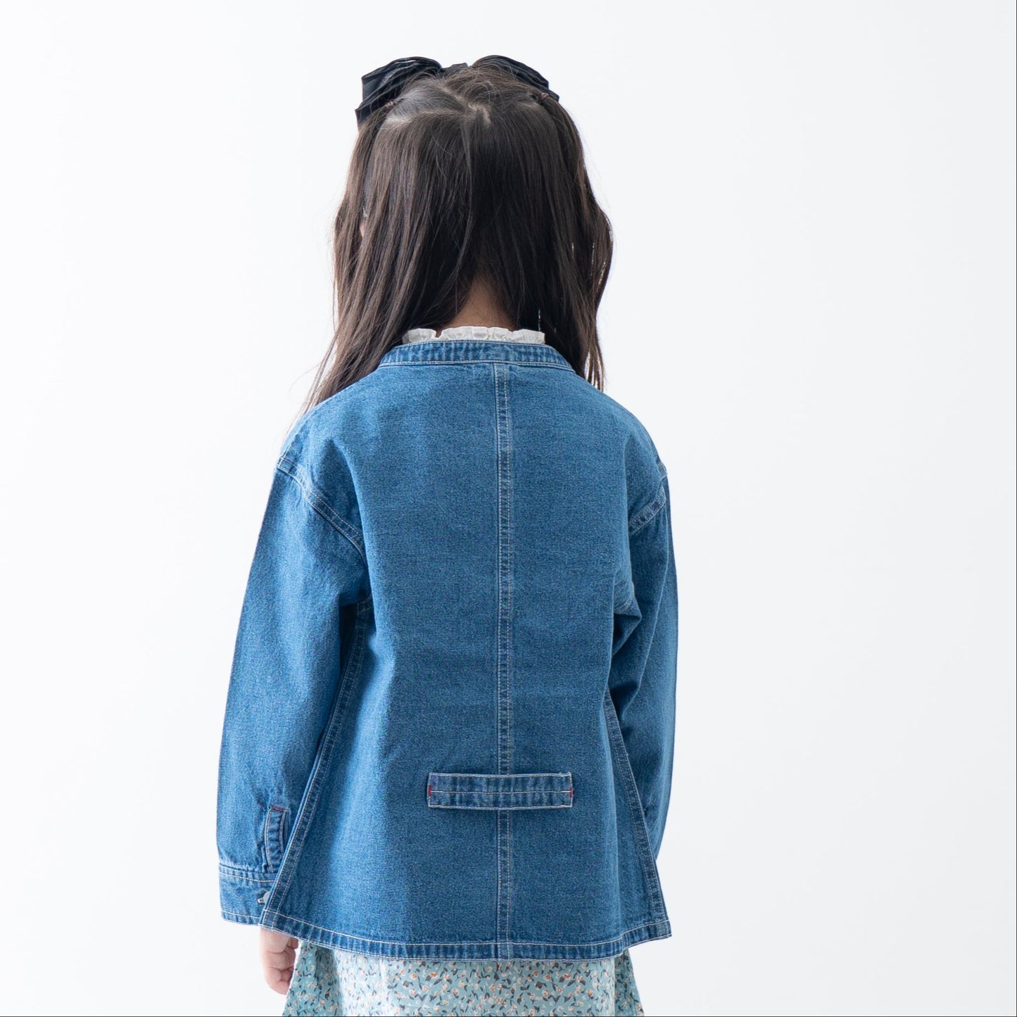 デニムオーバーサイズジャケット　BLUE