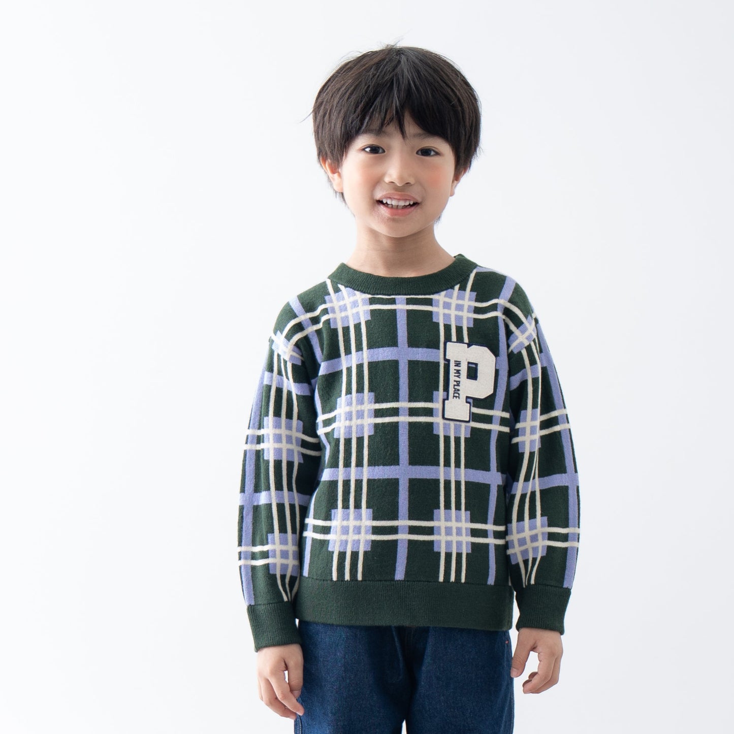 ニットセーター　GREEN