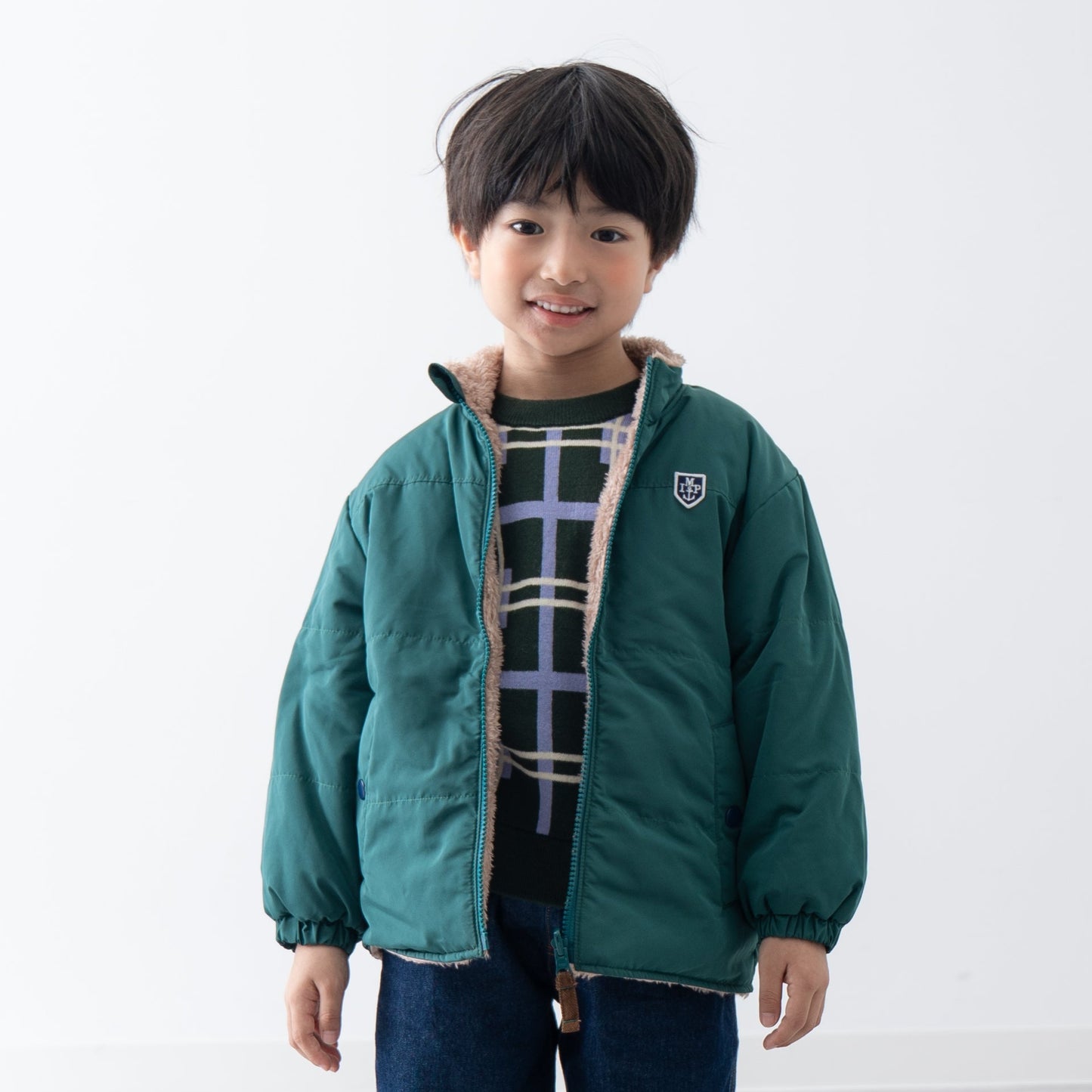 中綿ナイロンジャンバー　GREEN